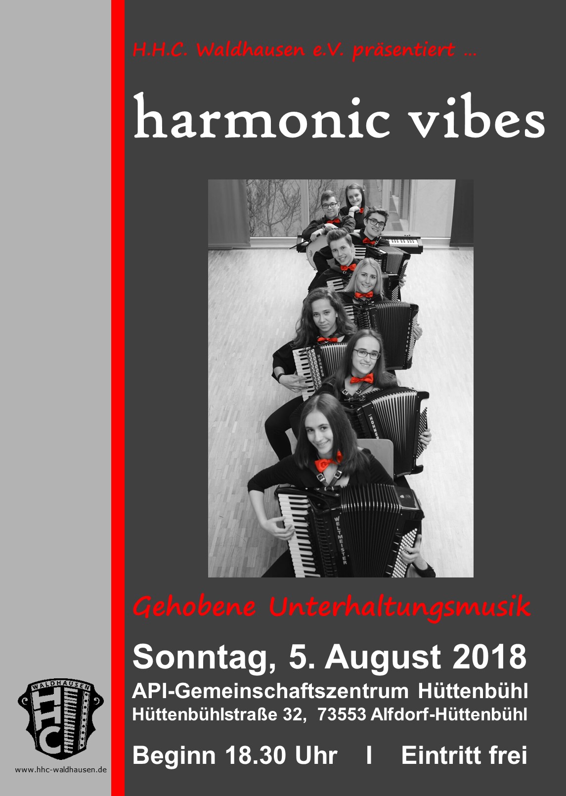 Konzert mit dem Ensemble "harmonic vibes"