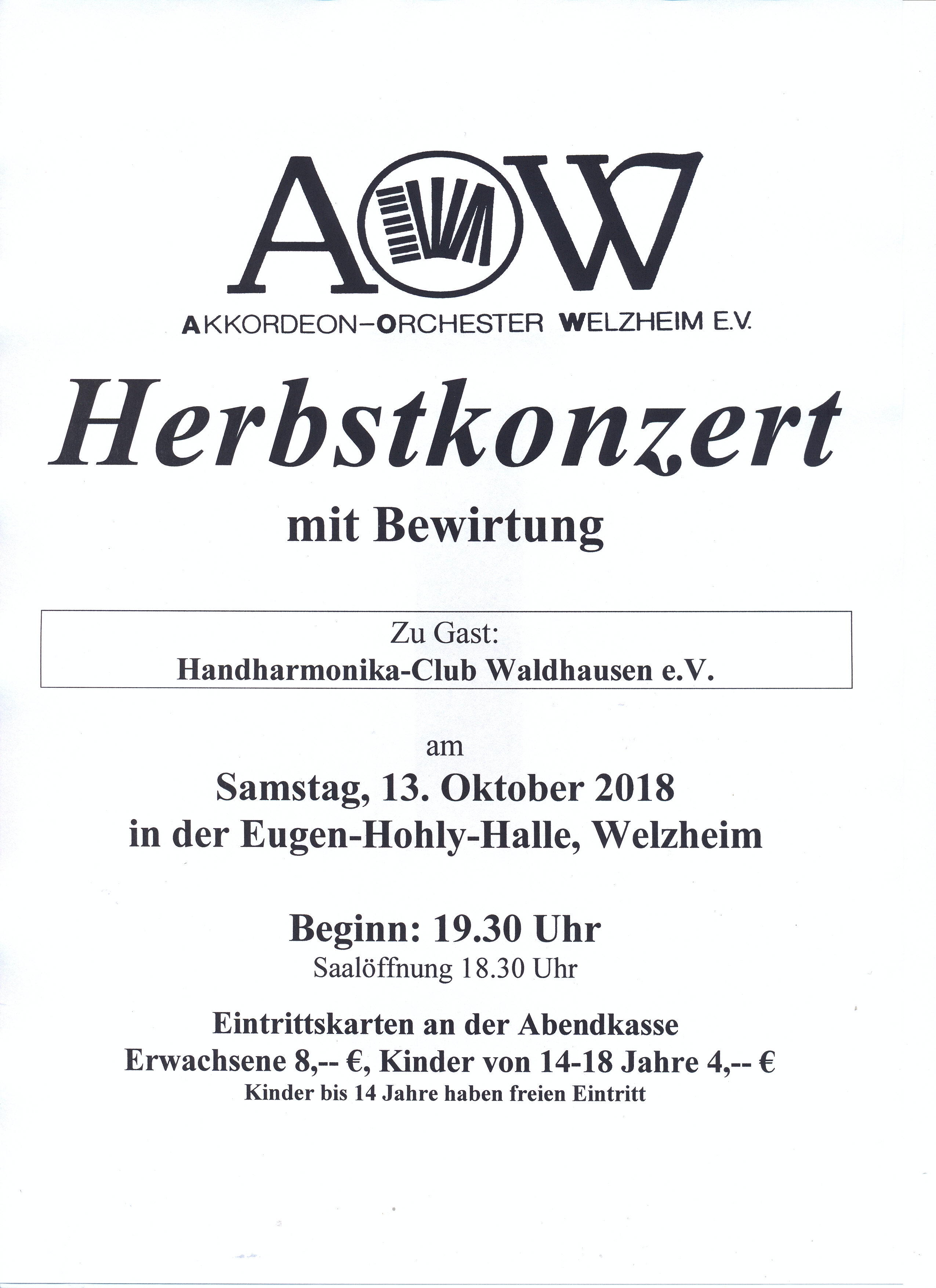 Herbstkonzert AO Welzheim