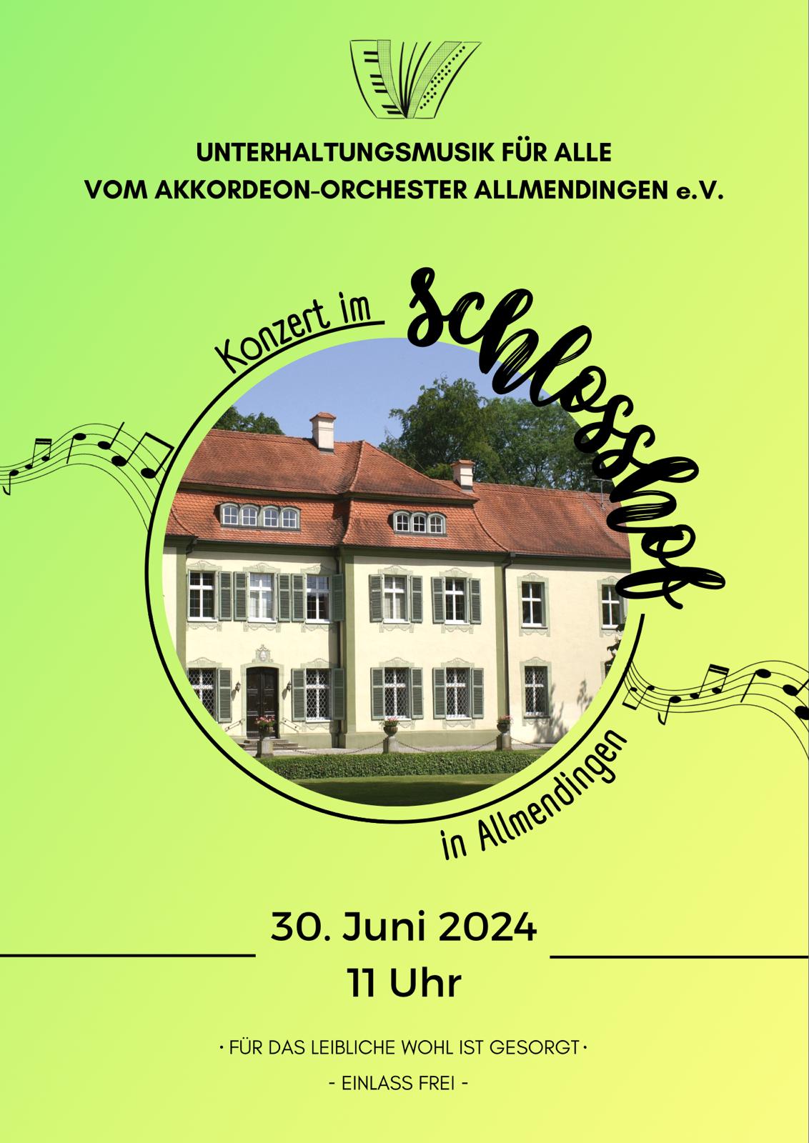 ABGESAGT: Konzert im Schlosshof Allmendingen