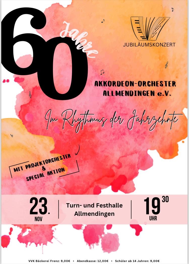 Herbstkonzert (60-jähriges Jubiläum) Akkordeon-Orchester Allmendingen e.V.