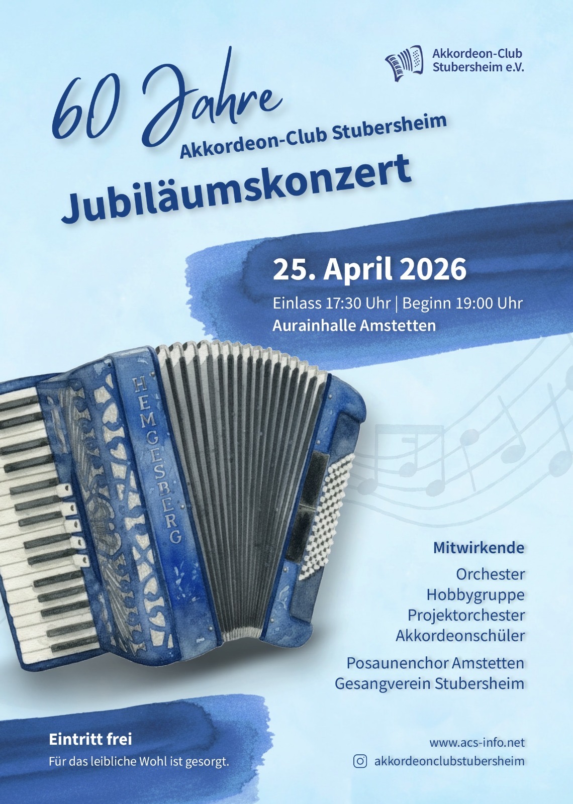 60 Jahre Akkordeon-Club Stubersheim - Jubiläumskonzert
