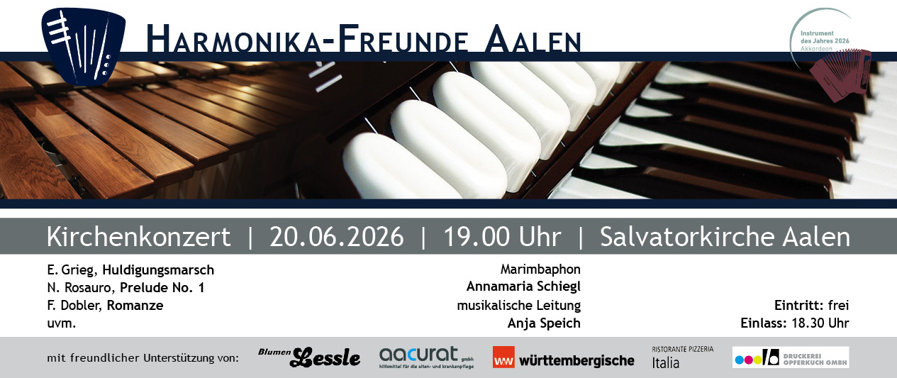 Kirchenkonzert der Harmonika-Freunde Aalen